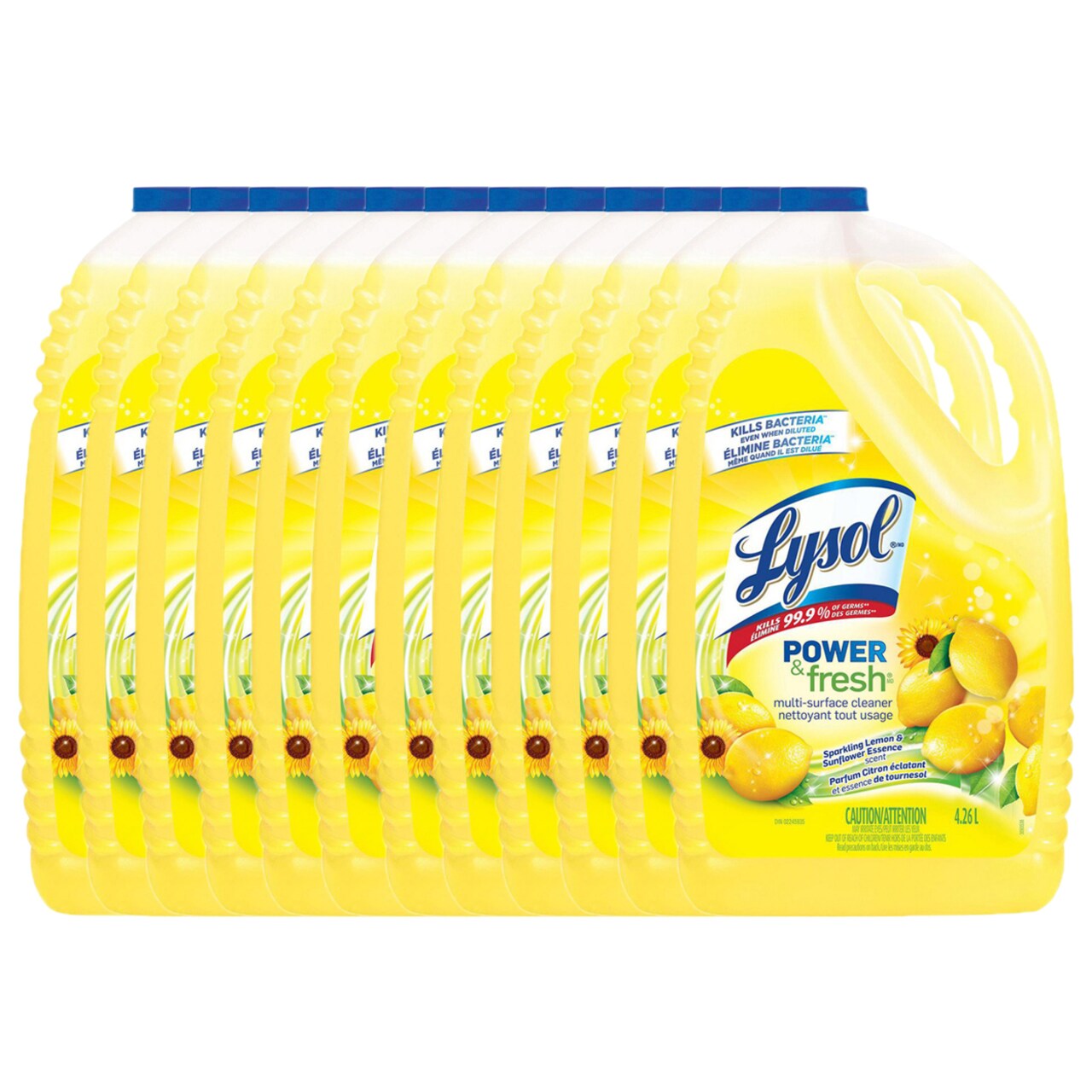Lysol All Purpose Cleaner Refill, Lemon, Mega Value 4.26 Litre (12 pack)